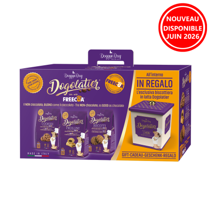 Doggye Bag Dogolatier lot promo cookies + biscotti + Frollini + boite metal