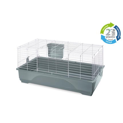Imac cage pour cobaye/lapin - Easy 100 2NDL grise par 3 100 x 54,5 x 45 cm