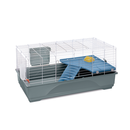 Imac cage pour cobaye/lapin - Ronny 100 2NDL verte/corail par 3 100x54x45