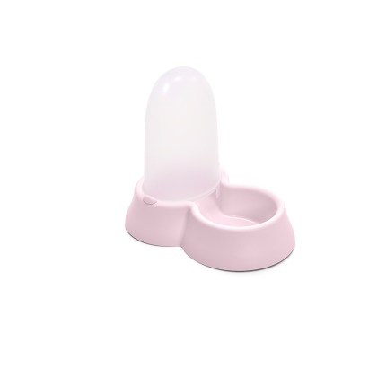 Imac distributeur eau / croquettes Dea Dispenser 3 L rose clair à l'unité