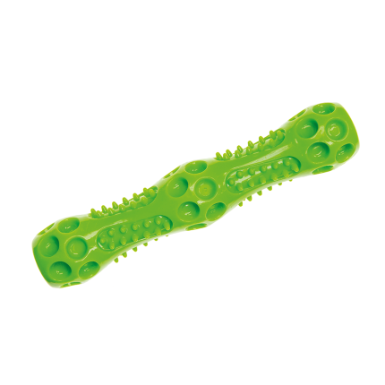 Baton en TPR avec couineur 27,5 cm vert