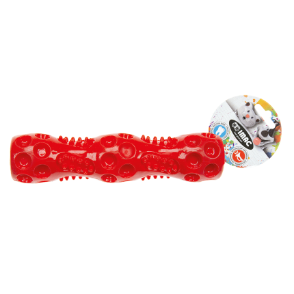 Baton en TPR avec couineur 17,6 cm rouge
