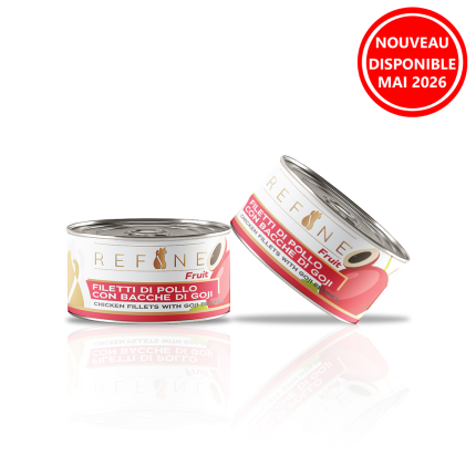Refine chat Fruits bte 80g filets de poulet avec baies de Goji