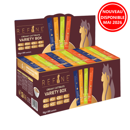 Refine chat Creamy snack fonctionnels boite distributrice 4 x 25 x 14g