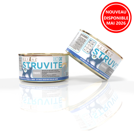 Refine chat Vet Diet struvite bte 80g mousse poulet avec sardines