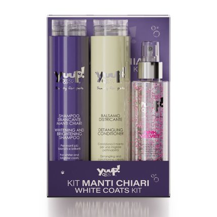 Yuup Home kit poils blancs et clairs (shampooing + conditionneur + Pink Velvet)