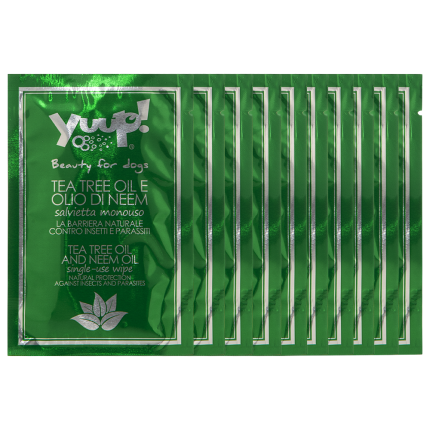 Yuup Home Lingette répulsive aux huiles de Tea et de Neem par 10