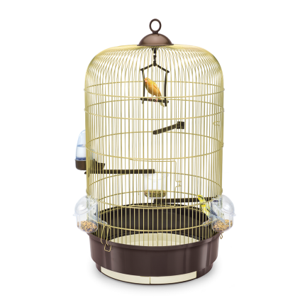 Imac cage pour oiseaux Luna or/marron