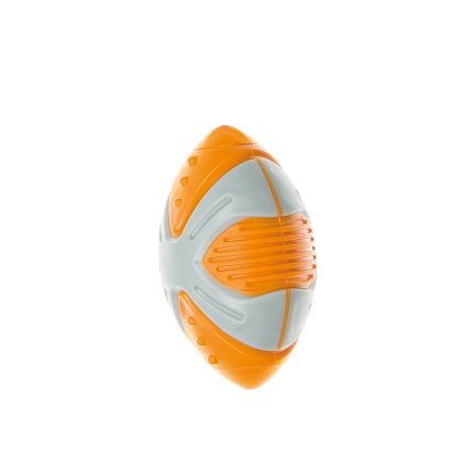 Imac jouet X-dog ballon rugby large en plastique TPR avec couineur 12,5 cm