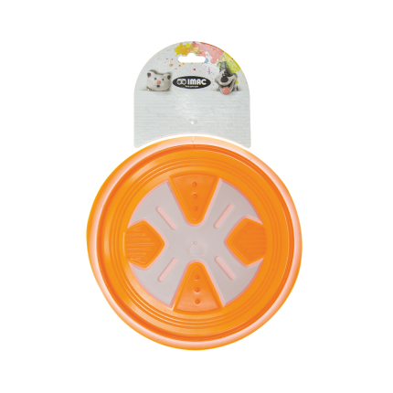 Imac jouet X-dog fresbee en plastique TPR avec couineur 20 cm
