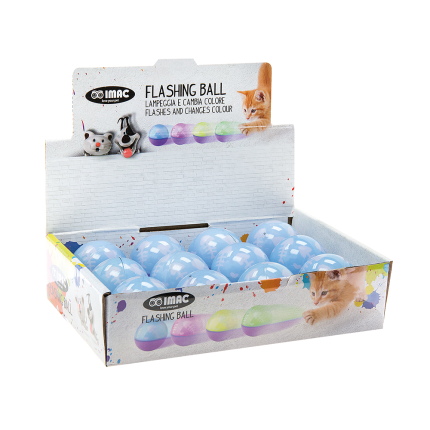 Imac display de 12 balles chat flash multicolor