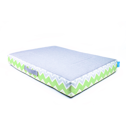 Luben Spring chevron coussin L vert