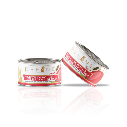 Refine chat Fruits bte 80g filets de poulet avec baies de Goji