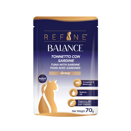 Refine chat Balance sachet 70g thon avec sardine en sauce