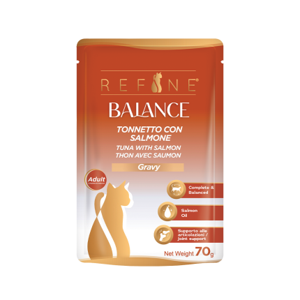 Refine chat Balance sachet 70g thon avec saumon en sauce