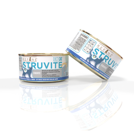 Refine chat Vet Diet struvite bte 80g mousse poulet avec sardines